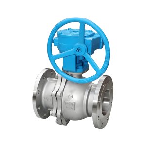 Q341F-16P DN50，DN100不銹鋼渦輪法蘭球閥